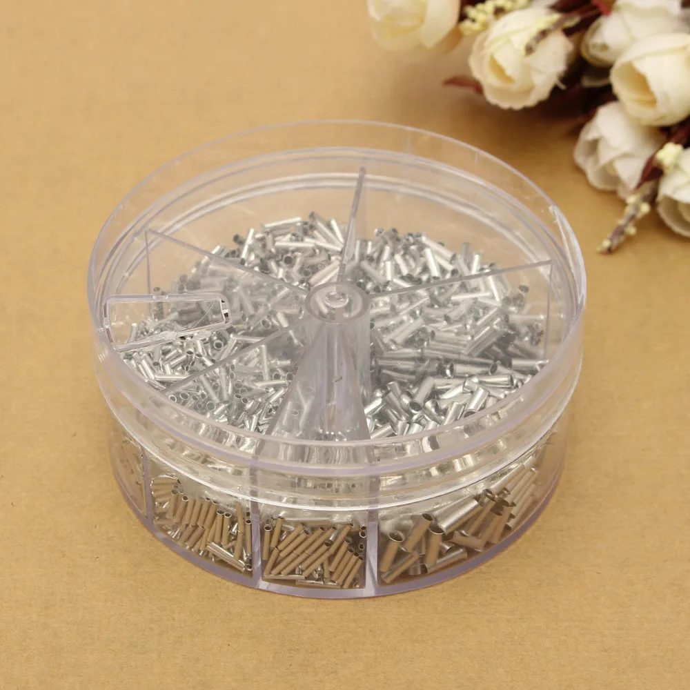 Круглая коробка 1900 шт. изолированный голой медный обжимной провод