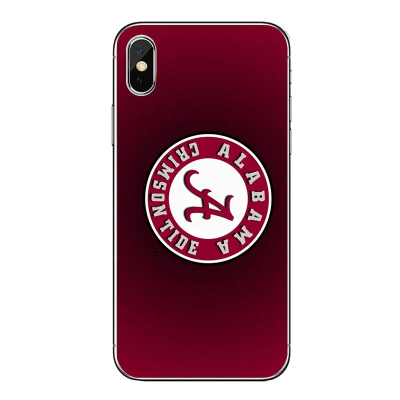 Alabama Crimson Tide ролл слон логотип с лицом силиконовые кожаный чехол для телефона LG G7 Q6