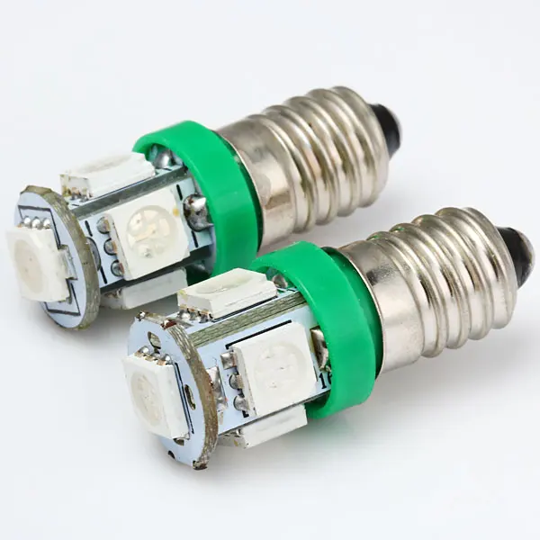 Sencart 50Psc E10 1447 белый/синий/теплый белый/желтый/белый/красный 5x5050SMD светодиодный Birne