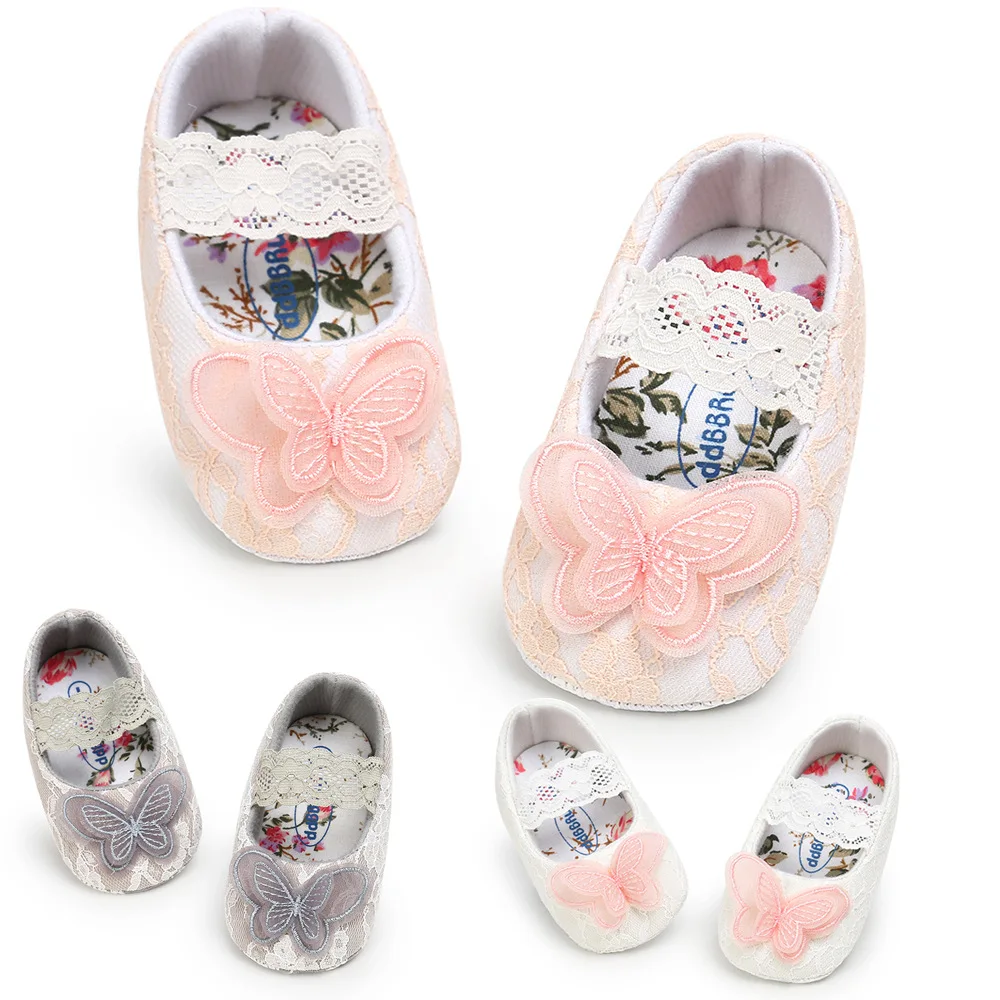 

Romirus Butterfly Baby Princess Shoes Soft Bottom Non-slip Toddler Shoes