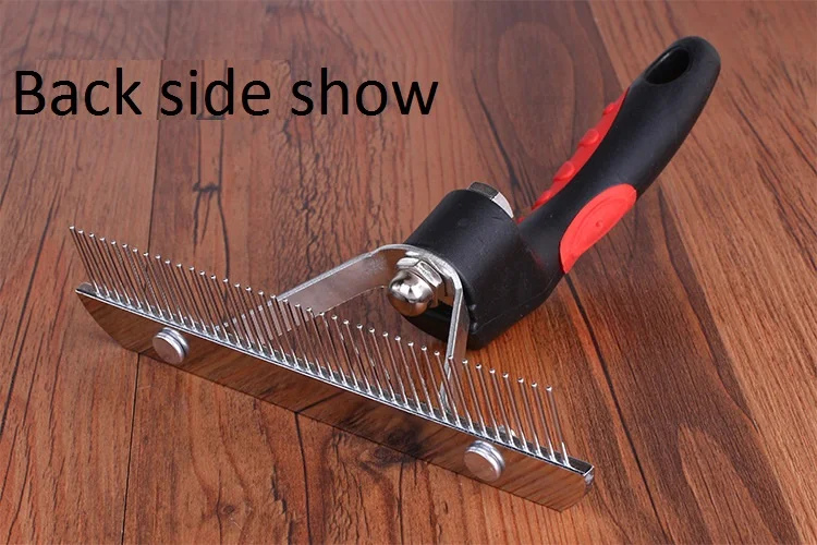 Расческа для домашних животных Пластик ручка ногтей гребень волос ряд больших