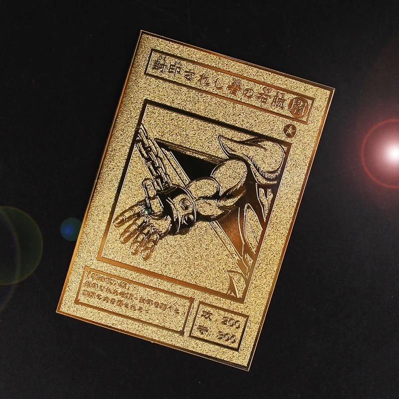 Yu Gi Oh Exodia the Forbidden One японское аниме вокруг Золотой Карты Forbidden One Exodia металлическая карта детская игрушка в подарок