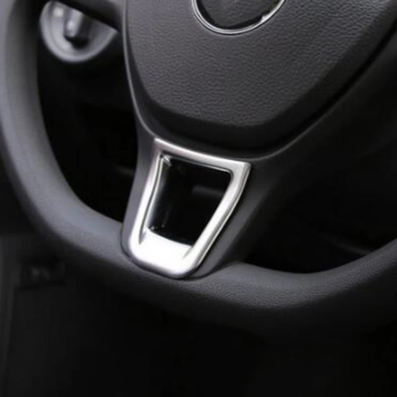 Автомобильный Стайлинг руля ABS Матовый чехол наклейка для VW Golf 7 Jetta MK5 MK6 2015 Polo