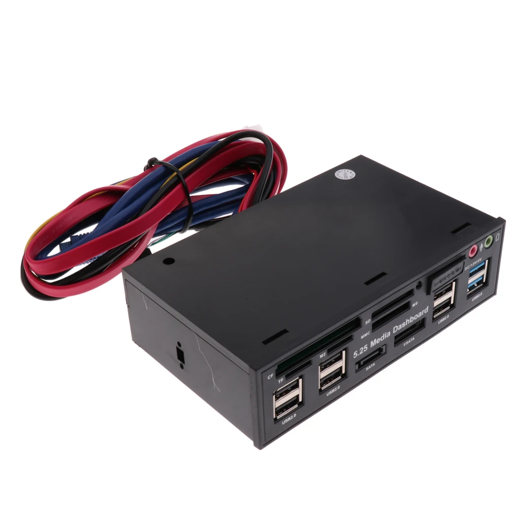 5,25 'оптический привод Многофункциональный приборной панели медиа USB 3,0/2,0 Передняя панель