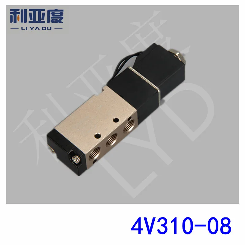 

4V310-08 G1/4 Pneumatic components Two tee Solenoid valve DC12V DC24V AC220V AC110V
