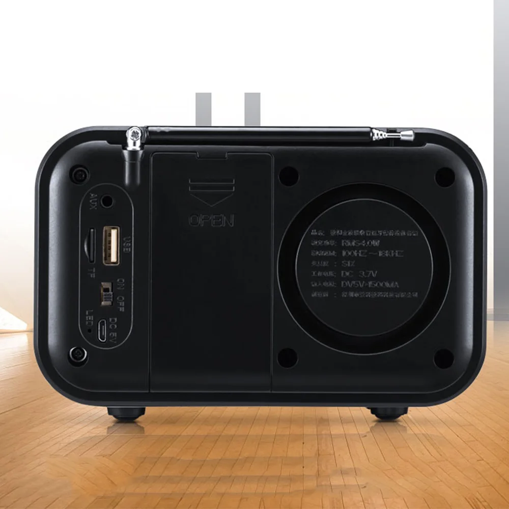 K531 беспроводной деревянный Bluetooth аудио радио USB карта динамик портативный MP3