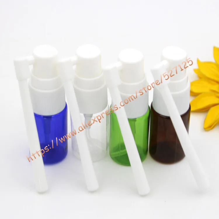 Бутылка для образцов ПЭТ красивых цветов 10 мл с белым пластиковым насосом