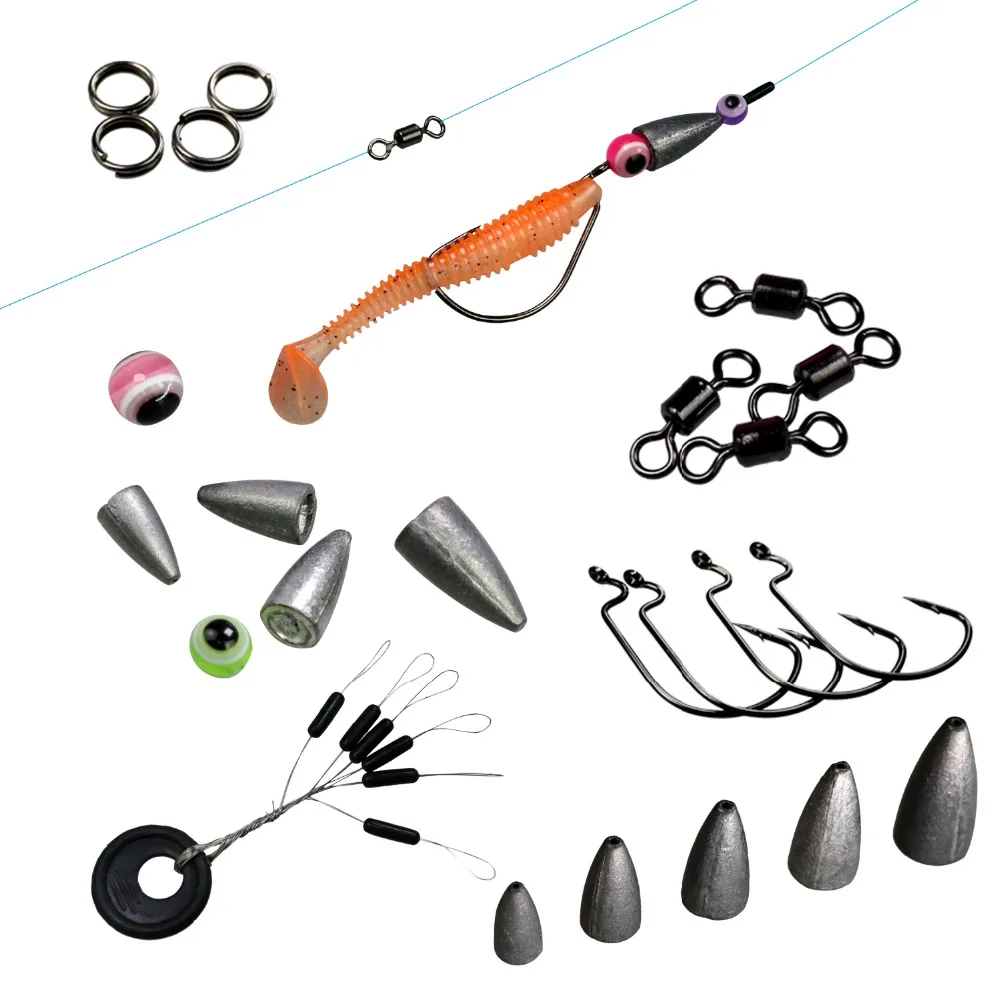 Коробка для рыболовных снастей Texas Rig 64 шт. 219 | Спорт и развлечения