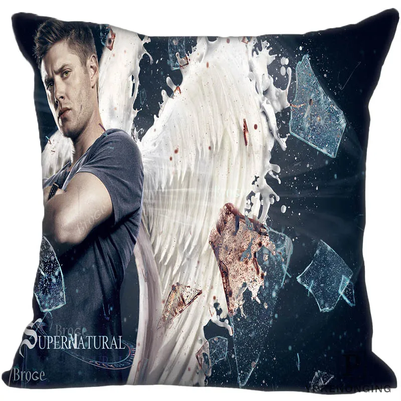 Square Pillowcase Пользовательские Сверхъестественное квадратная Подушка Чехол на заказ на молнии Наволочка Чехол 35X35,40x40,45x45 см(с одной стороны) 180522-02-15 - Цвет: Square Pillowcase