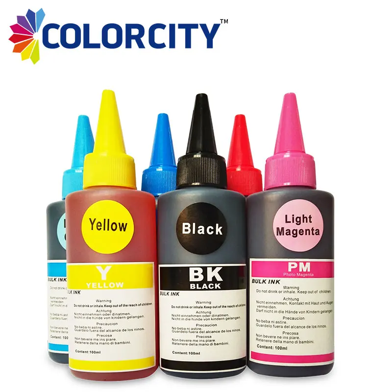 6x100 мл чернильный Набор для epson t0801 картридж P50 PX650 PX700 PX800 PX710 PX720 PX810 PX820 R265 R285 R360 RX560