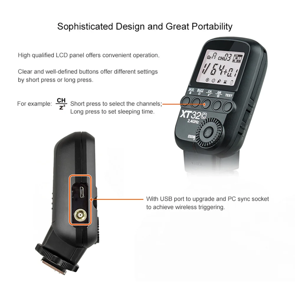 Godox XT32 E-ttl i-ttl внезапный 2.4g беспроводное устройство X Системы с для зеркальных