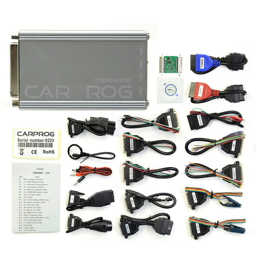 Автоматическая диагностическая онлайн активация Carprog V8.21 полный адаптер ECU Чип