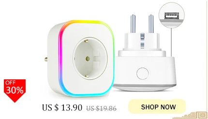 AVATTO ЕС RGBW wifi умная вилка с 1 usb зарядным портом, Беспроводная розетка умная розетка с Google Home, голосовое управление Alexa