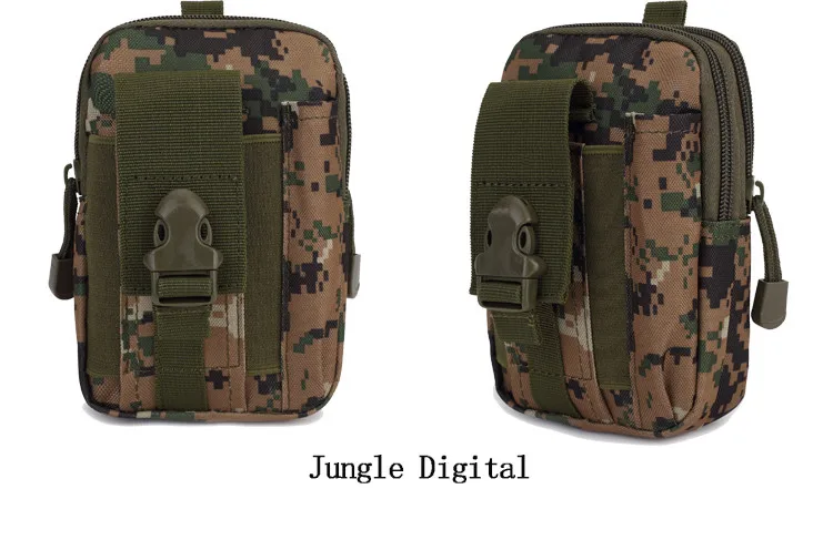 jungle digital 2 шт. наружные тактические Чехлы Molle Чехол для телефона сумка поясная сумка нейлоновая поясная сумка кобура Чехол iPhone 6S 5S Galaxy S6 - Цвет: jungle digital