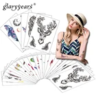 5 листовнабор, временные тату-наклейки для мужчин и женщин