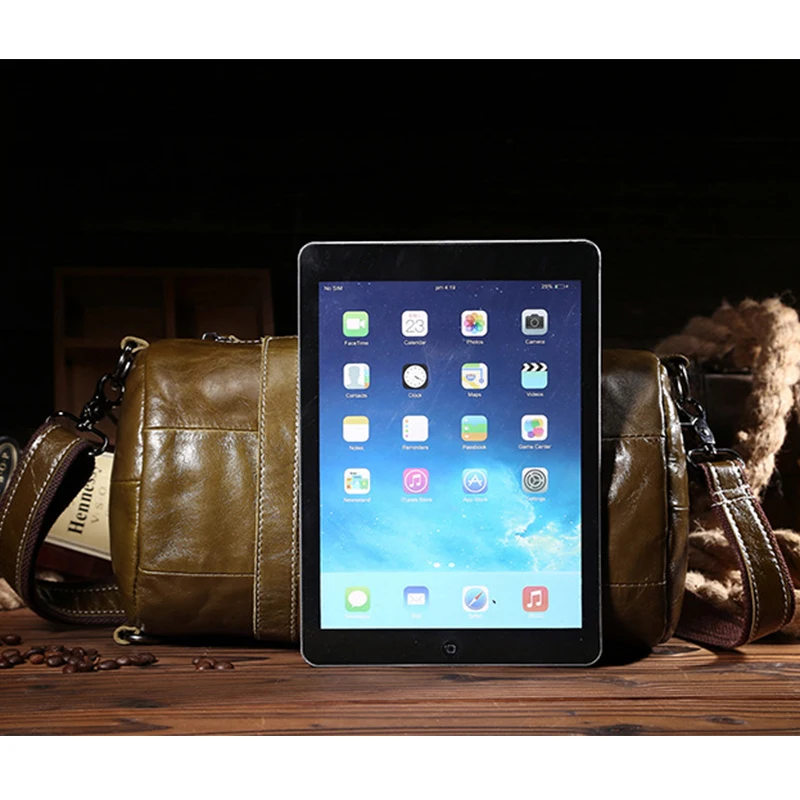 Женская сумка на одно плечо из натуральной кожи Большая вместительная через