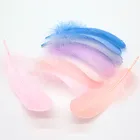 Натуральные перышки лебедя, 10-15 см, плавающие гусиные перья, красочный шлейф для DIY, свадебные украшения, ремесло, украшение для дома, 50 шт.