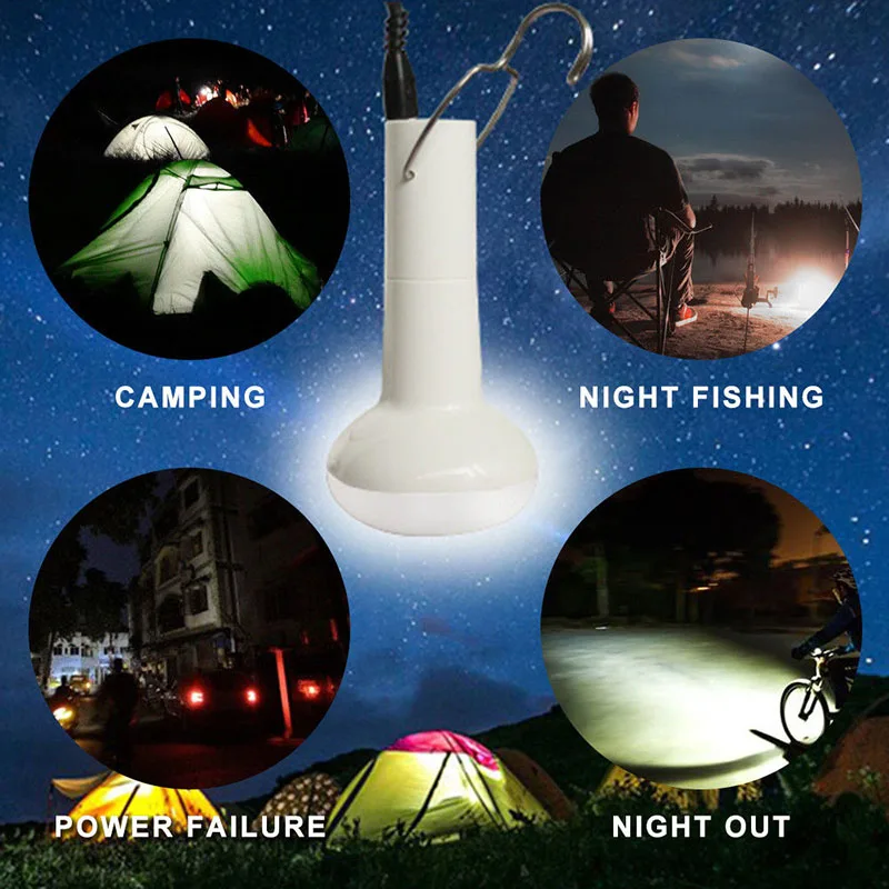 

Solar Power LED Bulb Light Portable Outdoor Camping Light Lanterna Flashlight Torch Solar Lamp Outdoor For Home Garden Riding