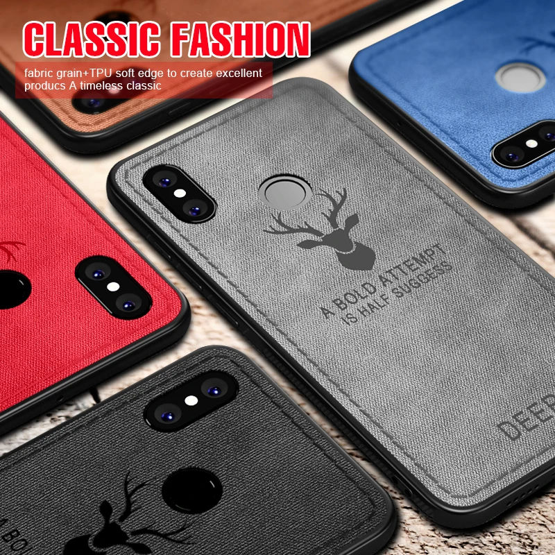 Ударопрочный 3D кожаный чехол с оленем для Xiaomi Mi 8 SE A2 lite A1 5 5S 6 Mix 2s Max 3 2 задняя
