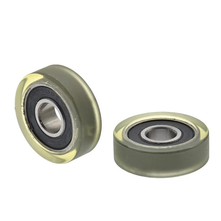 2 шт. роликовый шкив с подшипником плоский круг бесшумный полиуретановый мягкий
