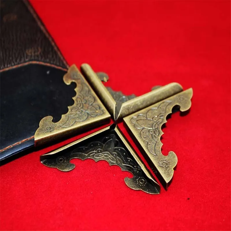 Под бронзу книга Скрапбукинг Альбомы меню Защитные уголки металла летучая мышь