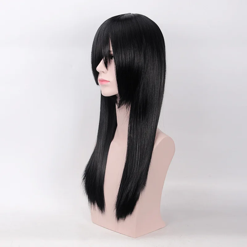 Парик для косплея Miss Kobayashi's Dragon Maid Fafnir длинный прямой черный парик из