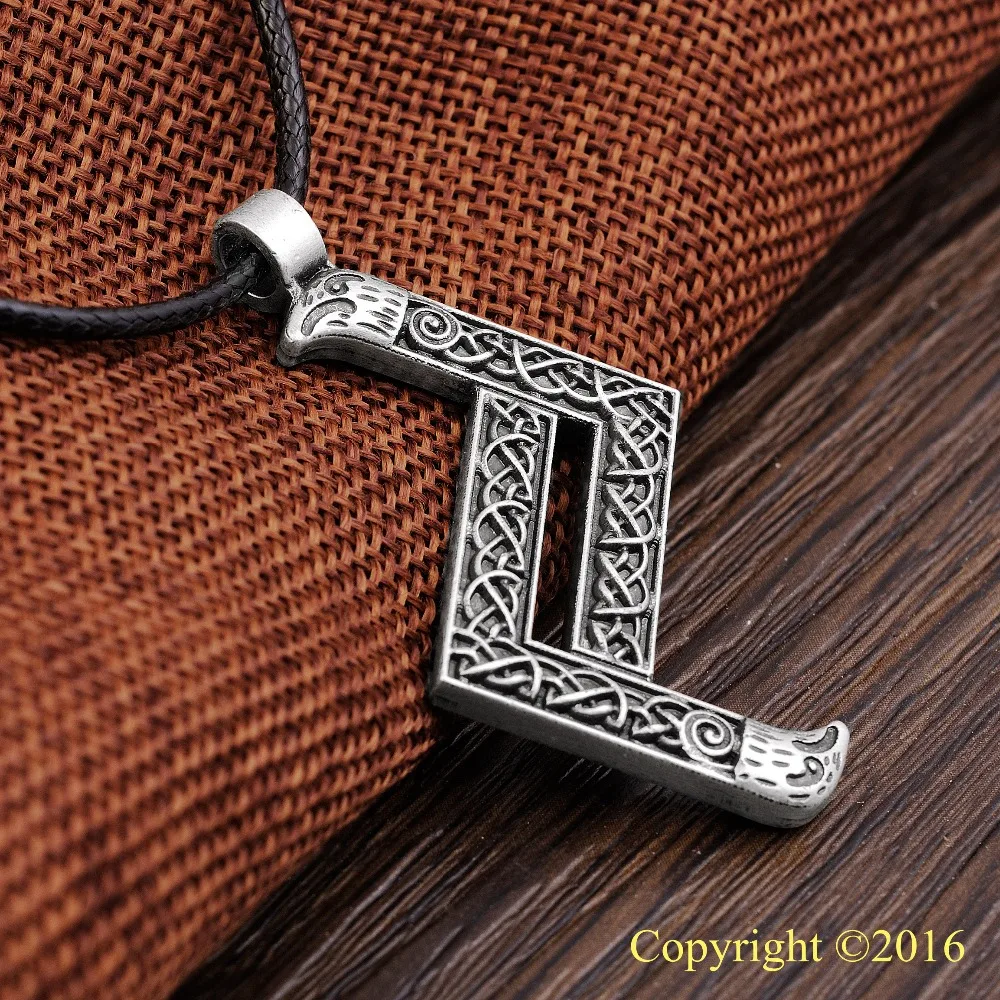 LANGHONG 1 шт. старшего Футарк ожерелье с подвеской в форме руны JERA Rune Yggdrasil амулет