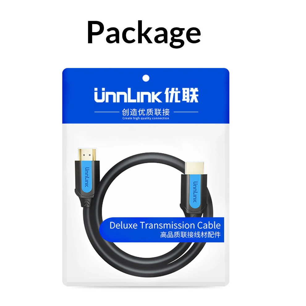 Unnlink HDMI кабель HDMI в HDMI 2,0 HDR HDCP2.2 UHD4K@ 60 Гц 3 м 5 м 8 м 10 м 15 м 20 м для HDMI Разветвитель переключатель PS4 tv Box проектор