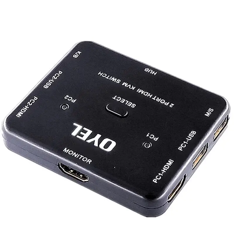 HDMI KVM переключатель 1 4 v коммутатор 2 порта шт обмен устройства для клавиатуры мышь