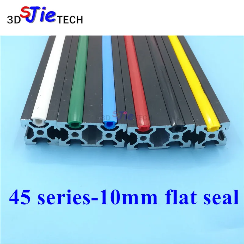 

1meter 45 series 10mm flat seal for 4545 aluminum profile soft Slot Cover/ Panel Holder C-Beam machine