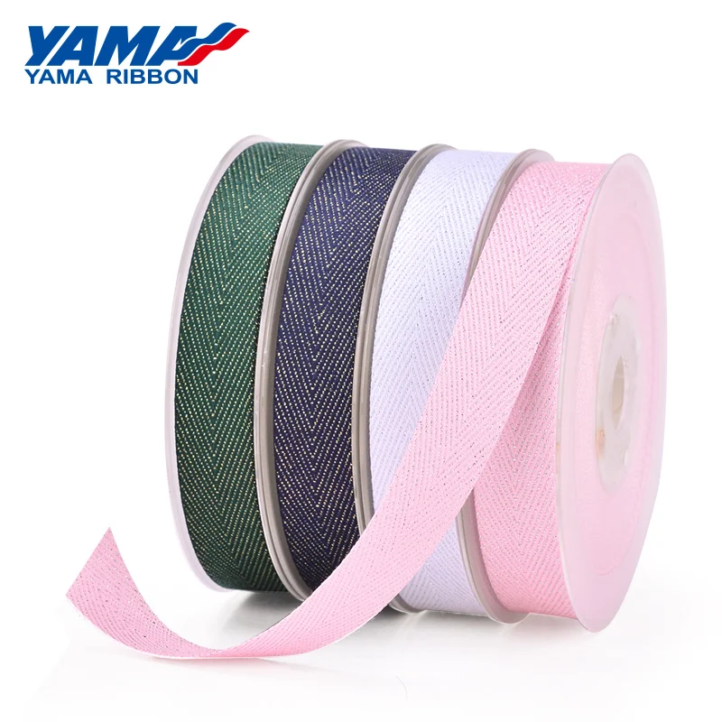 Саржевая лента YAMA Silver Purl 9 мм 16 19 25 38 50 ярдов/рулон 3/8 дюйма 5/8 3/4 1 дюйм 5 для