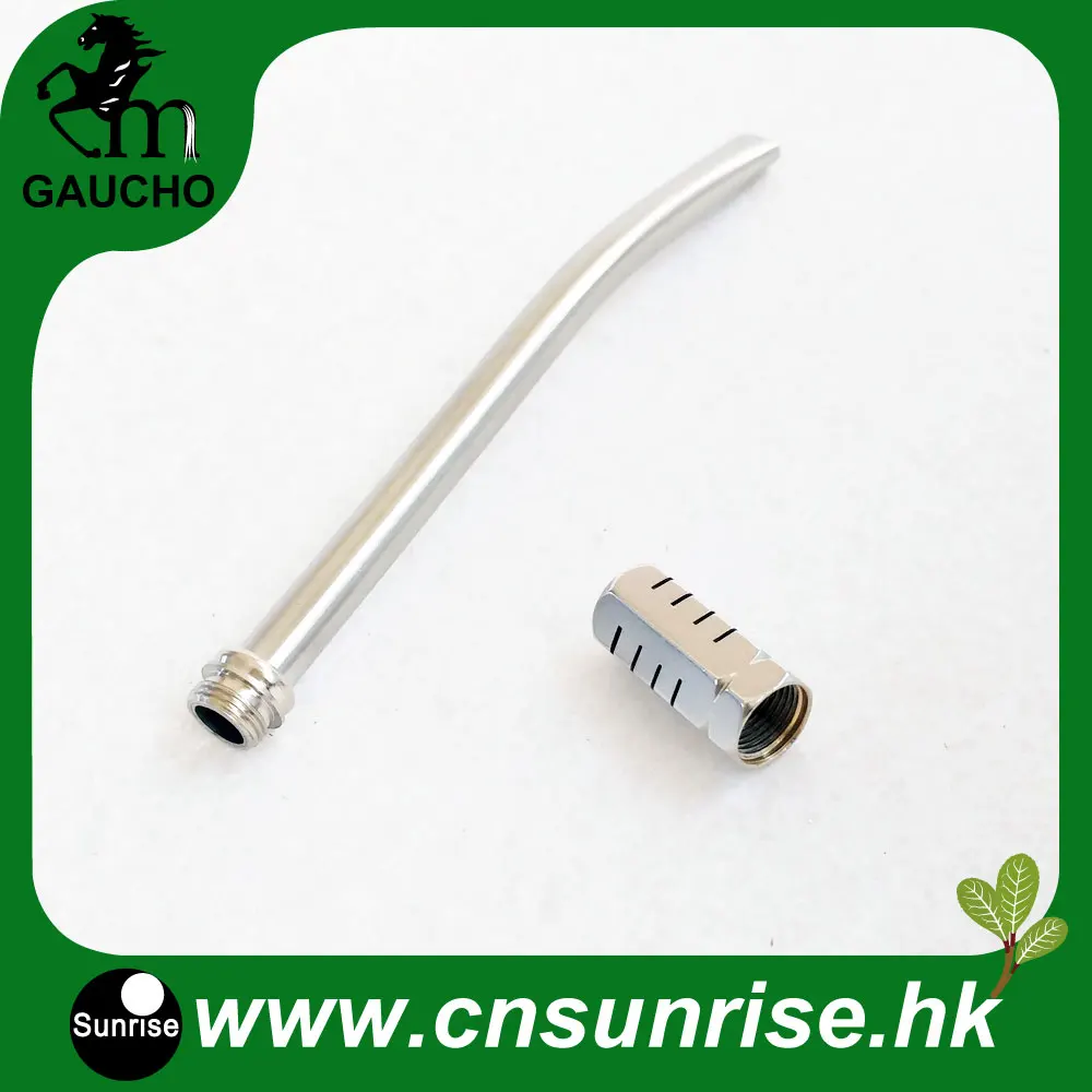 1 шт./лот, Нежная короткая изогнутая соломинка Yerba mate Bombilla со съемным шестиугольным фильтром, чистящая щетка, MB001-140