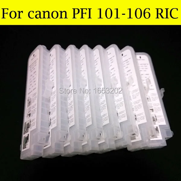 12 Color/Lot With Chips Refillable Ink Cartridge For Canon PFI-101 For Canon iPF5000 iPF6000 Printer