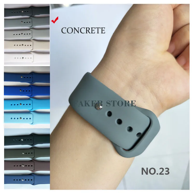 Силиконовый спортивный ремешок Correa для Apple Watch, 42 мм, 38 мм, 44 мм, Iwatch, серия 4, 3, 2, 1, резиновый браслет, ремешок для наручных часов
