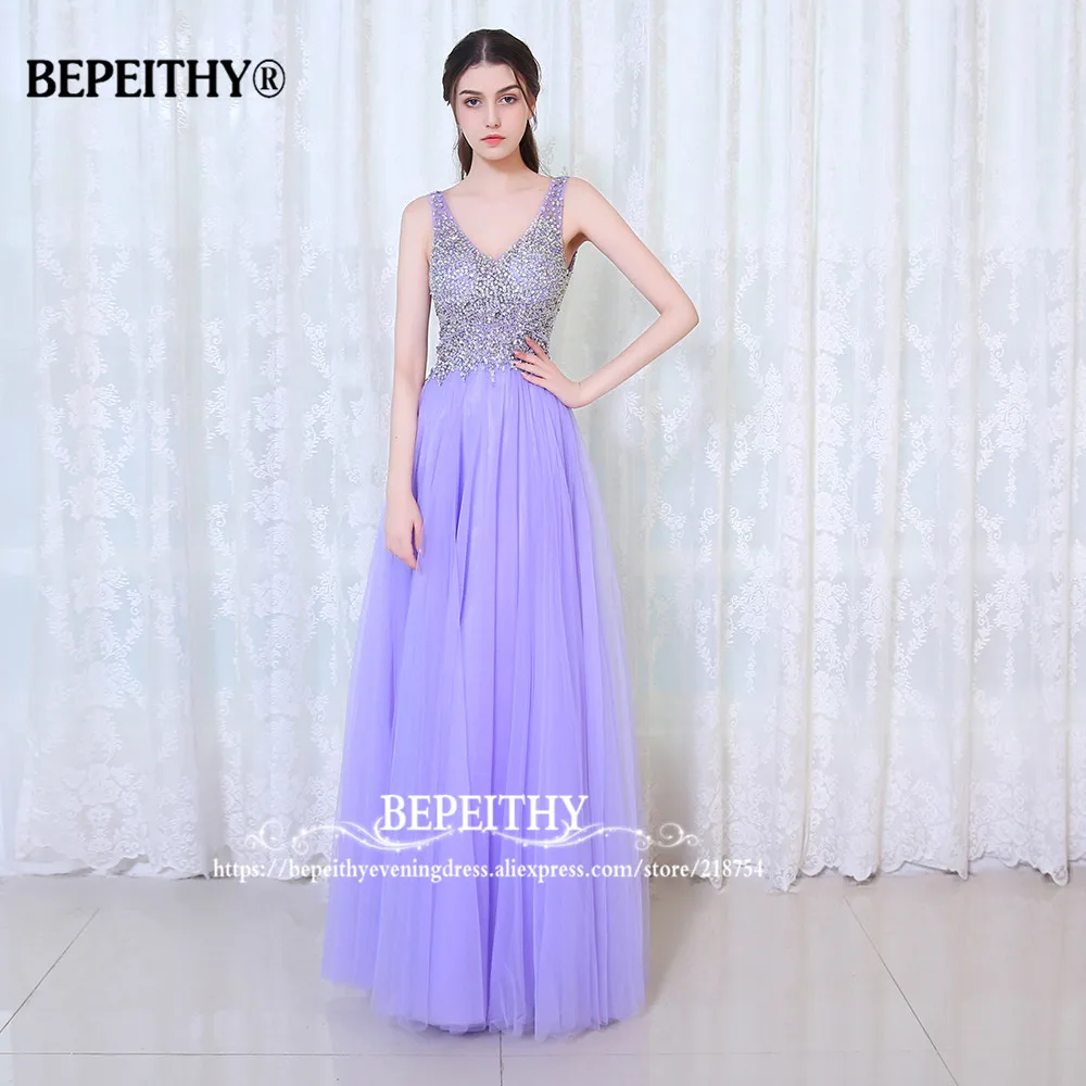 Сказочный красивый v-образный вырез лиф со стразами ТРАПЕЦИЕВИДНОЕ длинное