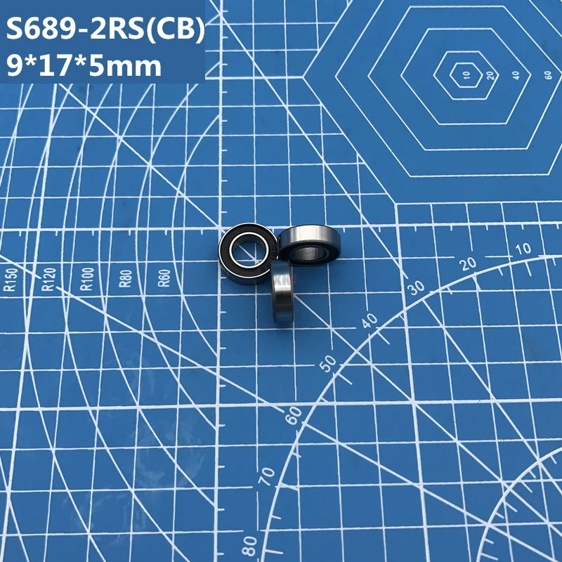 Бесплатная Доставка 2 шт. ABEC-5 S689-2RS (9*17*5 мм) гибридные керамические подшипники