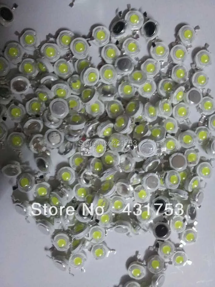 Бесплатная доставка 100 шт./лот светодиодный чип высокой мощности 1 Вт 3 0 4 лм 2700 3200 в