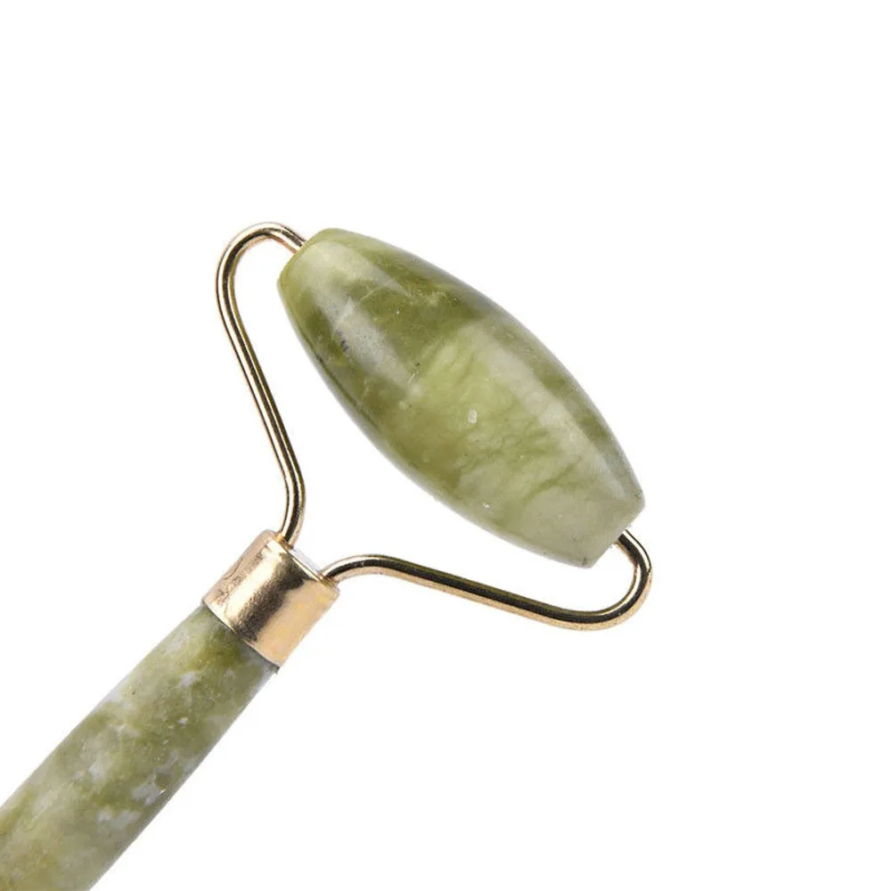 2 шт. китайский массажный ролик с двойной головкой для лица Нефритовый похудения