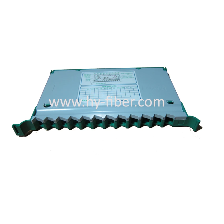 12 жильный оптоволоконный фотолоток для ODF шкафа распределительного модуля Trayfor стандартного размера
