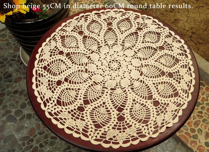 Хлопковые кружевные скатерти ручной работы с вязаными цветами идиллическая