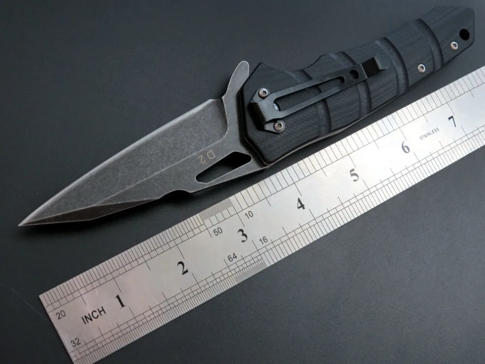 Складной нож Eafengrow EF57 D2 с ручкой из стали G10 58 59HRC тактический инструмент для