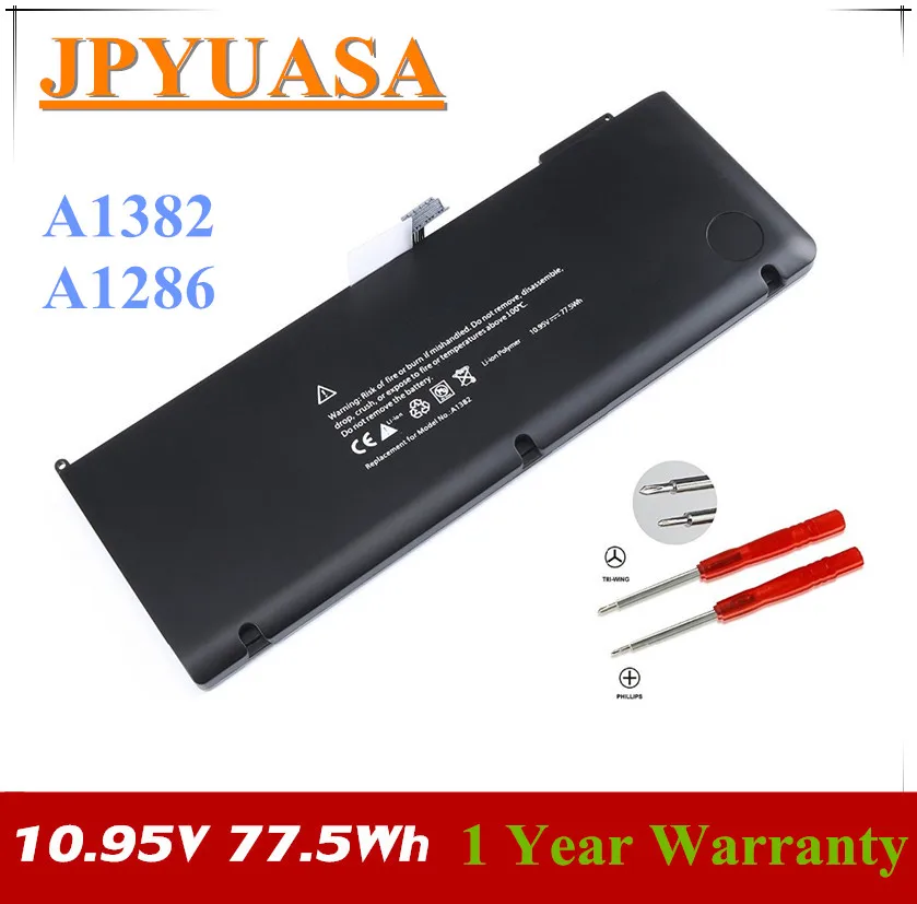 Аккумулятор для ноутбука 7XINbox 10 95 V 77.5Wh A1382 A1286 Apple Macbook Pro 15 дюймов ранний 2011 г. конец
