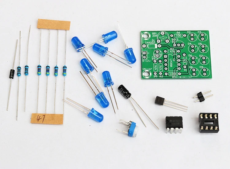 Diy Электронный комплект LM358 дыхание светильник Набор для изготовления