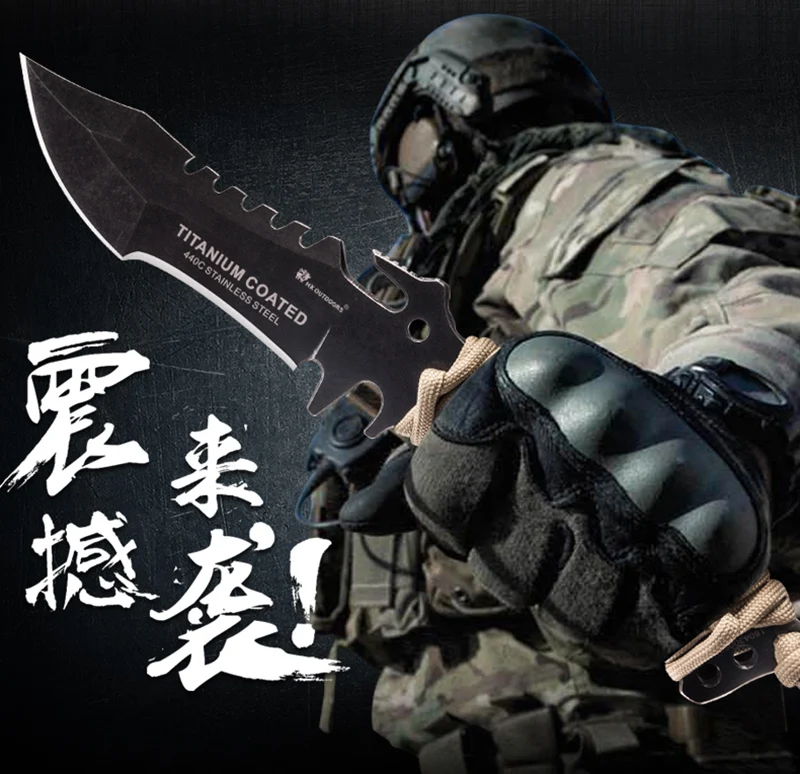 Cs go выживания Дайвинг карманный нож HX на открытом воздухе 440C Лезвие фиксированный нож DIY ручка ganzo охотничьи Тактические Ножи ЦАВС инструмент для кемпинга