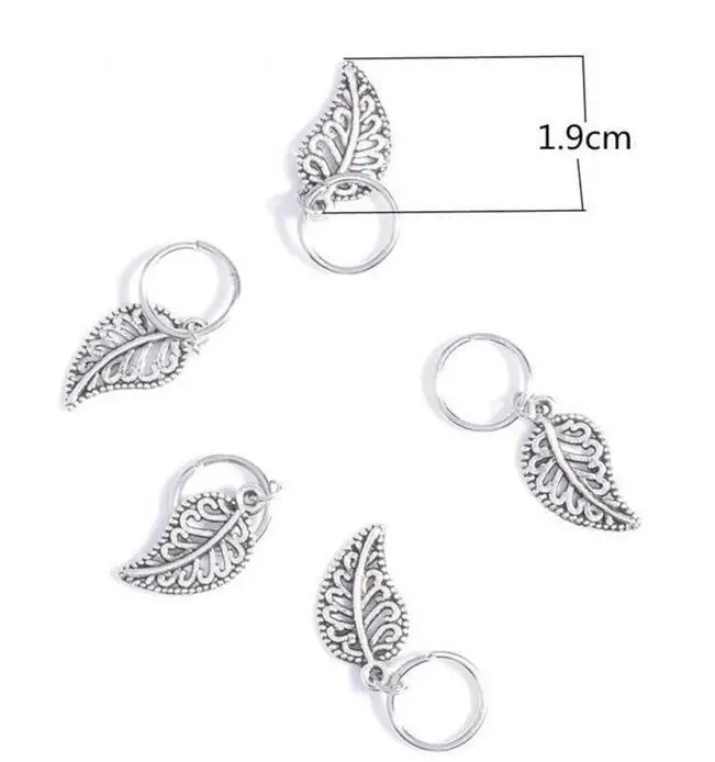 leaves silver Новинка года! плетеное кольцо для волос, золотое, серебряное, круглый лист, оболочка, зажим, ювелирное изделие в виде заколки, дизайн дредлок, обод кольцо, аксессуары для волос - Окраска металла: leaves silver
