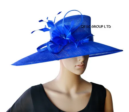 Новая кремовая шляпа цвета слоновой кости с большими полями Sinamay Kentucky Derby женская