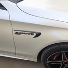 Наклейки-эмблемы на крыло автомобиля, значок для Mercedes Benz C E S CLS Class W205 W213 W222 C257 C43 C63 E43 E63, аксессуары для стайлинга автомобиля