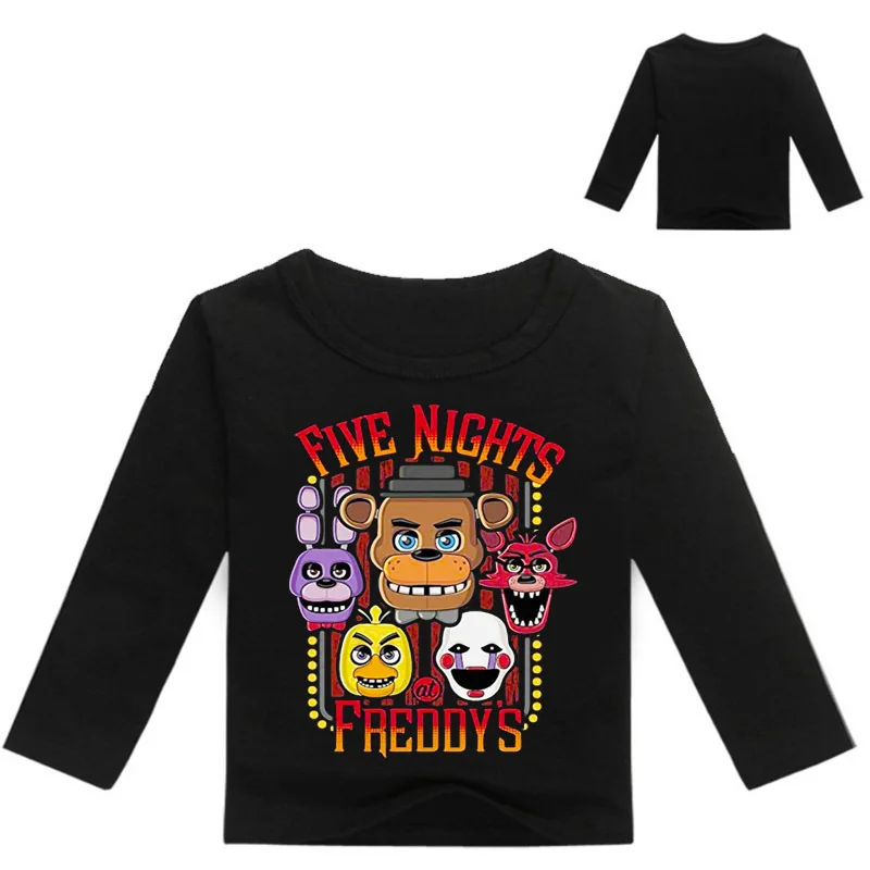 Новая стильная детская футболка «пять ночей с Фредди» fnaf/Одежда для мальчиков одежда для малышей с короткими рукавами футболка для мальчиков детские футболки