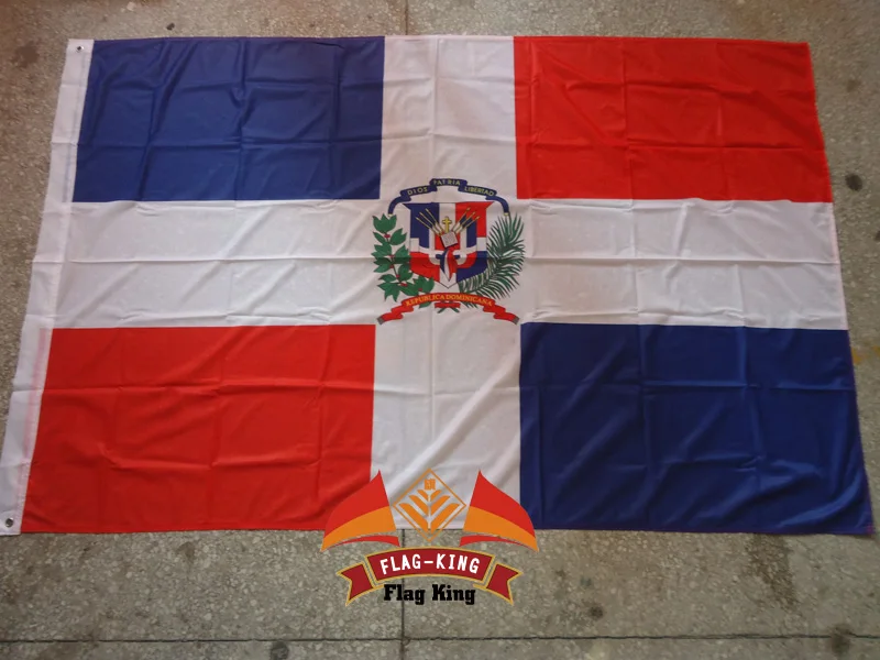 

Национальный флаг Доминиканской Республики, 120 г/м2, трикотажный полиэстер, 120*180 см, ветрозащитный, анти-УФ, цифровая печать, флаг Кинг