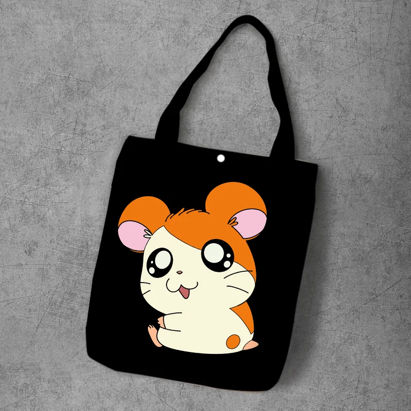 Hamtaro сумка для покупок из переработанной холщовой ткани с мультипликационным